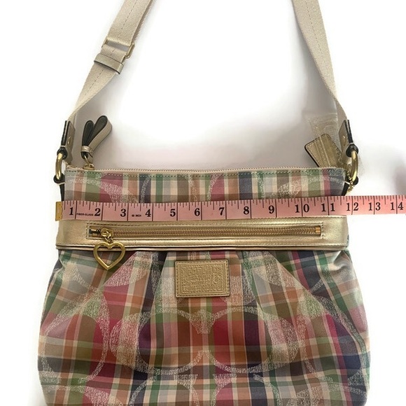 *Like New* COACH Plaid Handbag+ Wristlet - Picture 2 of 16